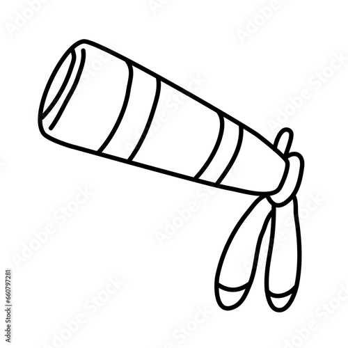 telescope of STEM day hand drawn Icon