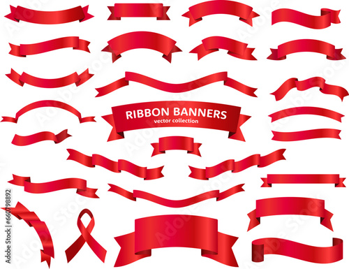 赤いリボンのセット