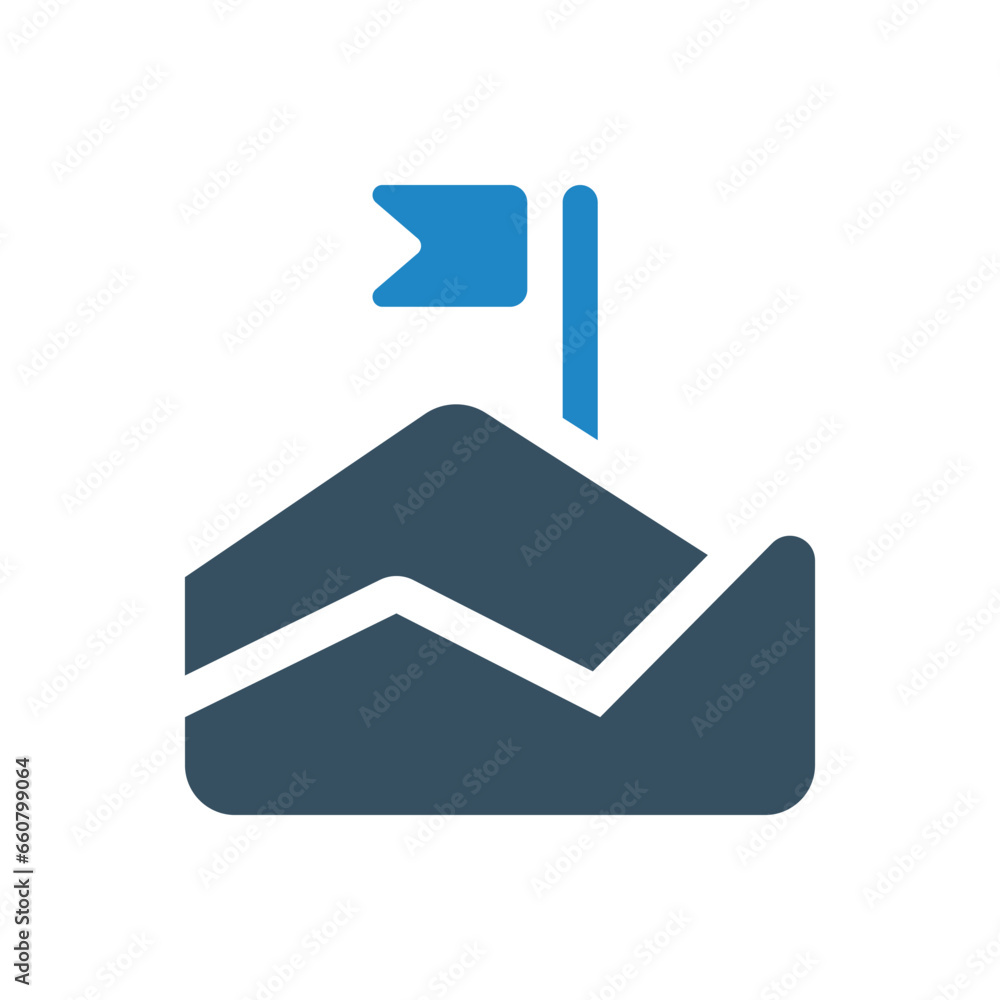 flag vission icon vector illustration flag vission icon vector illustration