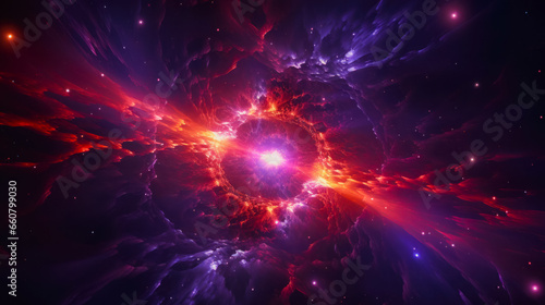 Supernova explosion idea for merch or print  merger of stars and birth of new galaxies