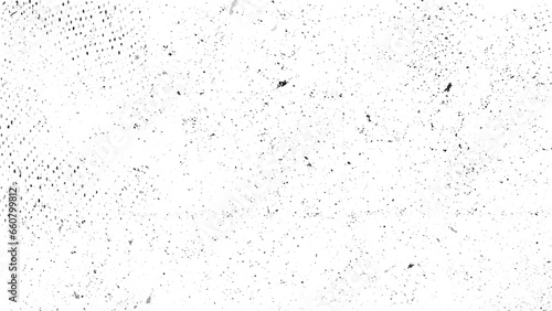 Grunge black and white pattern. Monochrome particles abstract texture. Background of cracks  scuffs  chips  stains  ink spots  lines. Dark design background surface. 