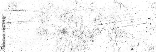 Grainy Distress Grunge Brush Texture. Cartoon Cracked Noisy Surface Pattern Design. Overlay Grainy Style Texture. Black and White Monochrome Print Design Background. Panorama View Image