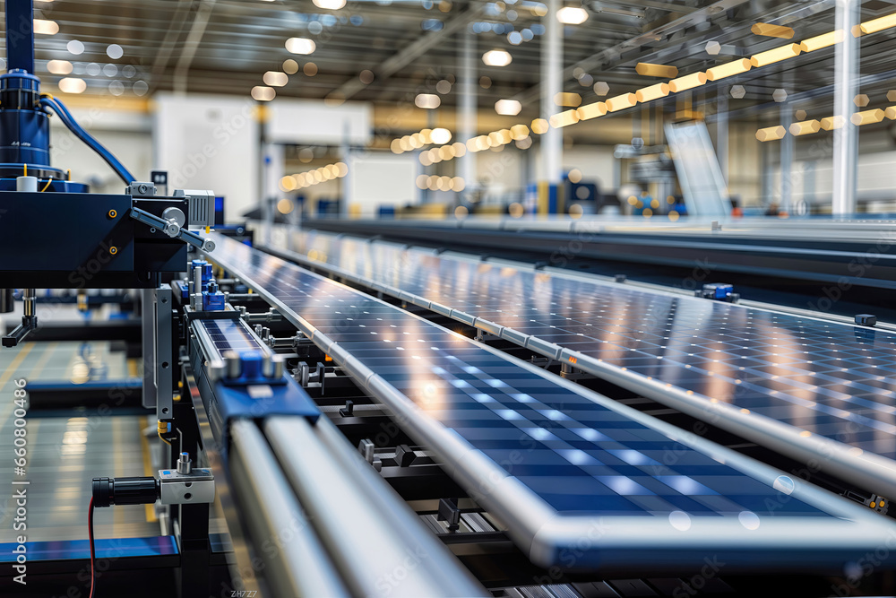 Technological prowess: solar panel conveyor system