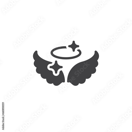 Holy wings vector icon