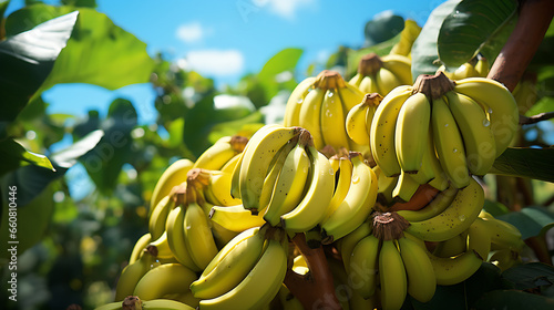 a bunch of banana, daylight, high quality, realistic