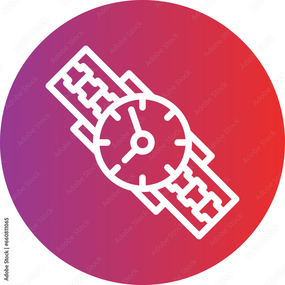 Vector Design Wristwatch Icon Style Vector Design Wristwatch Icon Style