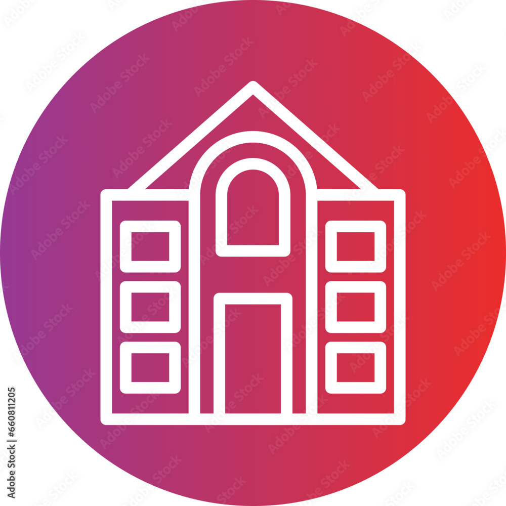 Vector Design Museum Icon Style Vector Design Museum Icon Style