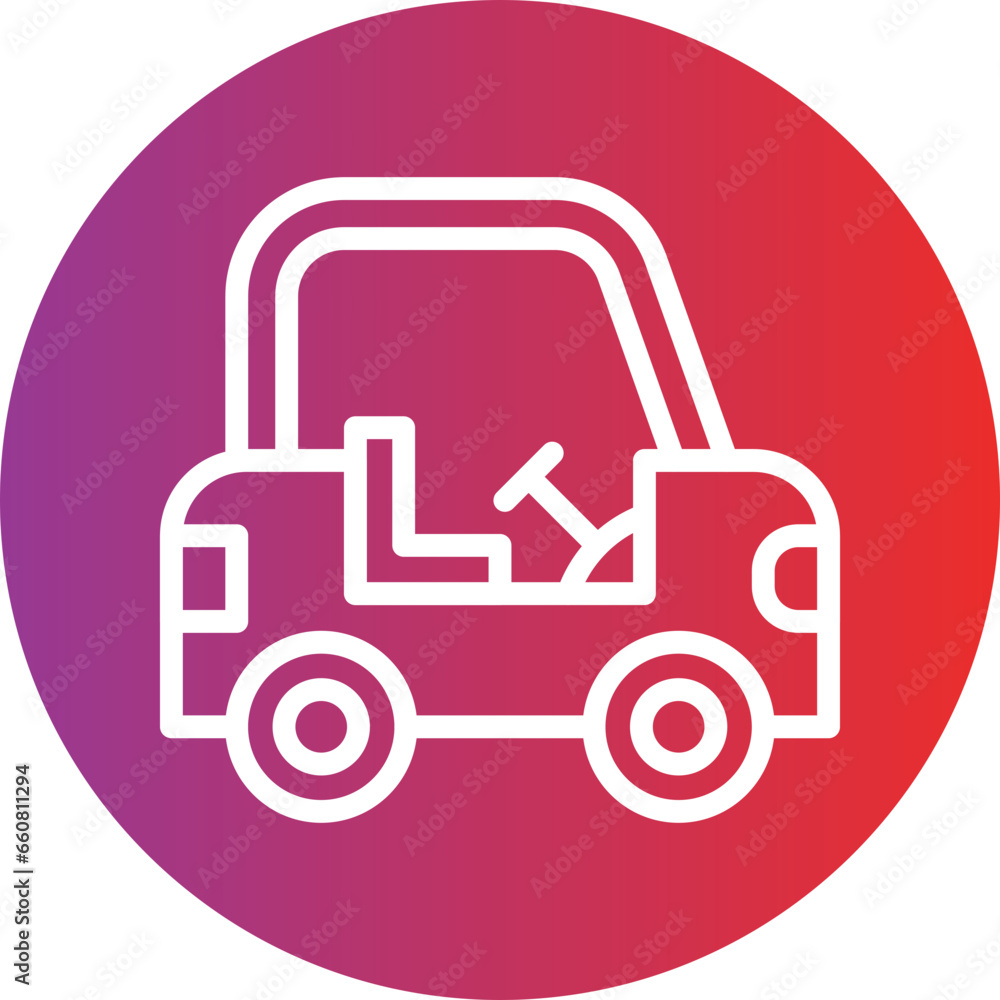 Vector Design Golf Cart Icon Style Vector Design Golf Cart Icon Style