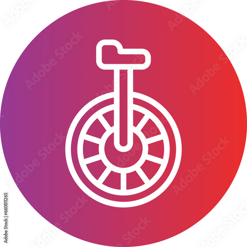 Vector Design Monocycle Icon Style