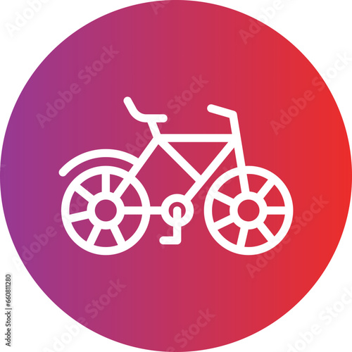 Fototapeta Naklejka Na Ścianę i Meble -  Vector Design Bicycle Icon Style