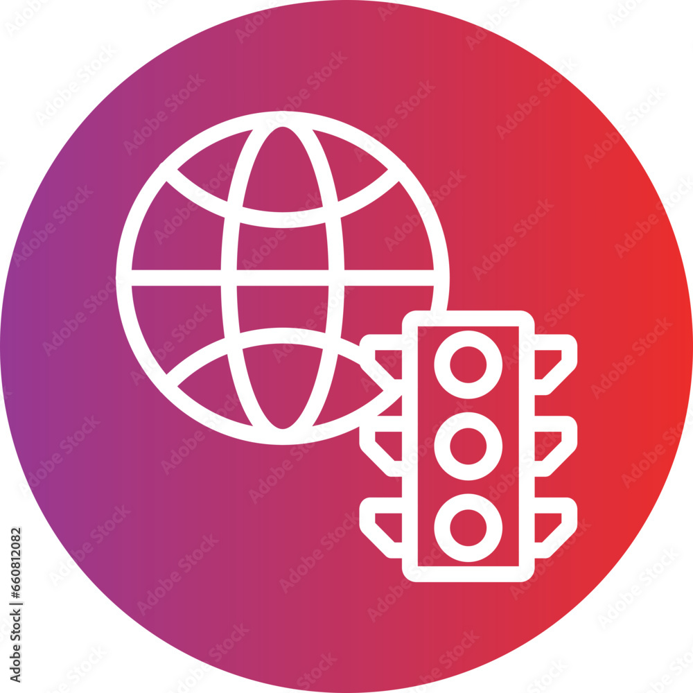 Vector Design Worldwide Traffic Icon Style Vector Design Worldwide Traffic Icon Style