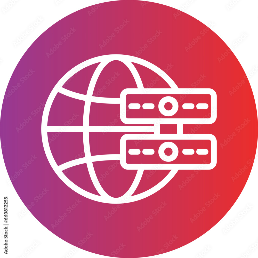 Vector Design Online Server Icon Style Vector Design Online Server Icon Style