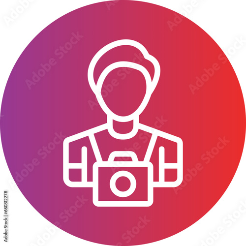 Vector Design Cameraman Icon Style