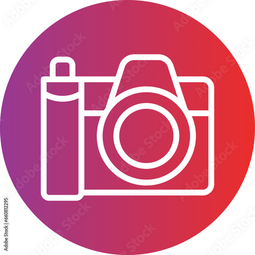 Vector Design Dslr Camera Icon Style
