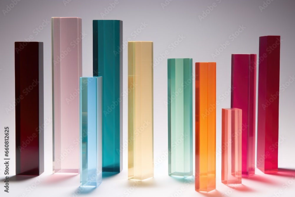 a range of solids arranged in a gradient color order a range of solids arranged in a gradient color order