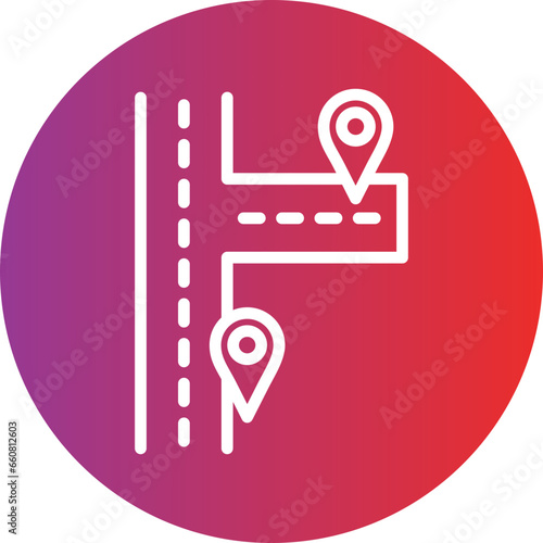 Vector Design Nearby Destinations Icon Style