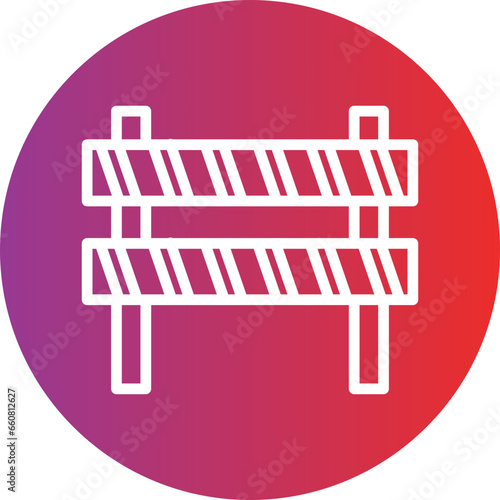 Vector Design Road Obstruction Icon Style