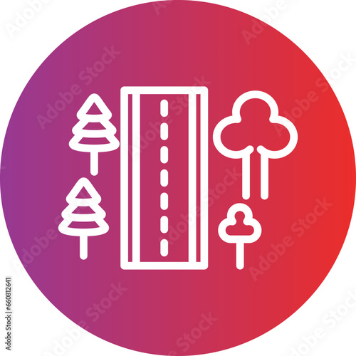 Vector Design Roadside Icon Style