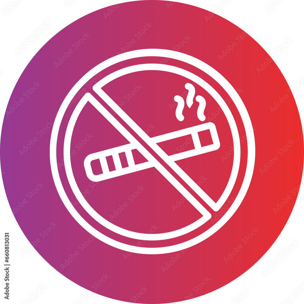 Vector Design No smoking Icon Style Vector Design No smoking Icon Style