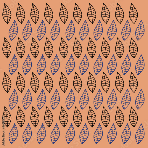 AUTUMN RETRO DESIGN LEAVES PATTERN TEXTURE BACKGROUND VECTOR