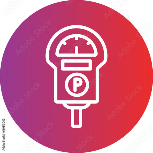 Vector Design Parking Meter Icon Style