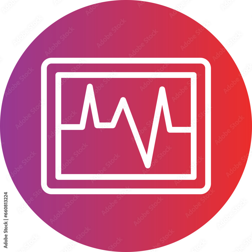 Vector Design Electrocardiogram Icon Style Vector Design Electrocardiogram Icon Style