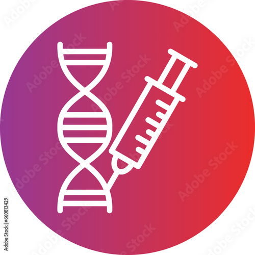 Vector Design Genetic Engineering Icon Style