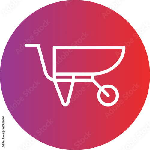 Vector Design Wheelbarrow Icon Style