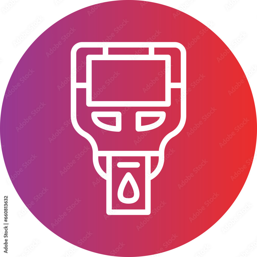 Vector Design Glucometer Icon Style Vector Design Glucometer Icon Style