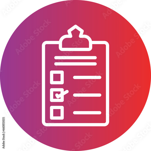 Vector Design Checklist Icon Style