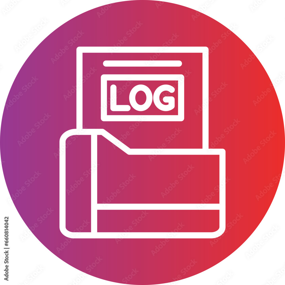 Vector Design Logs Icon Style Vector Design Logs Icon Style