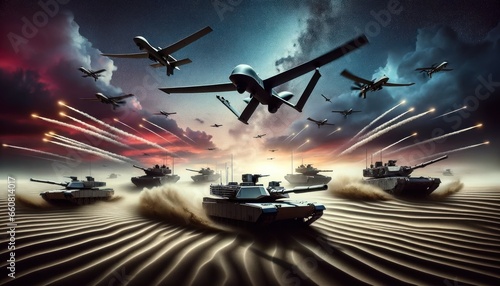 Battlefield of the Future: World War III in Tanks and Drones photo