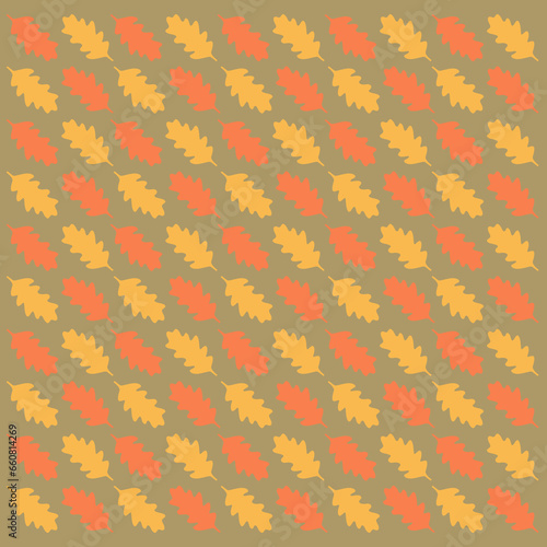 AUTUMN RETRO DESIGN LEAVES PATTERN TEXTURE BACKGROUND VECTOR
