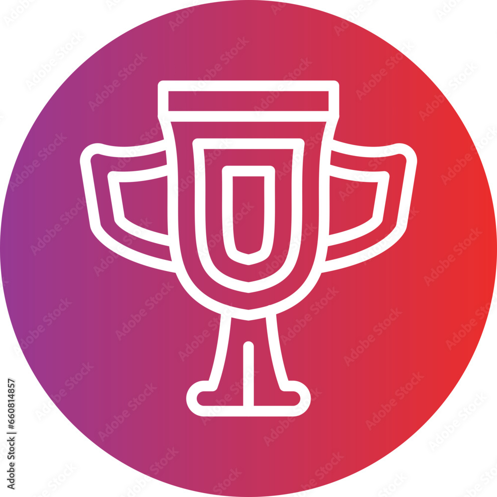 Vector Design Gold Cup Icon Style