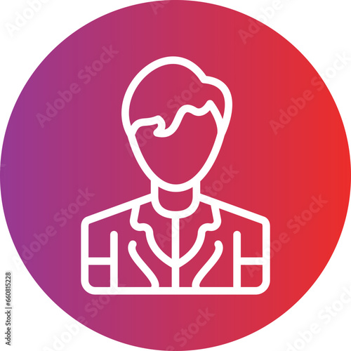 Vector Design Model Male Icon Style