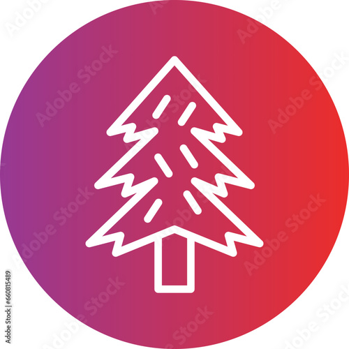 Vector Design Pine Tree Icon Style