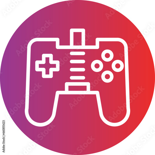 Vector Design Gamepad Icon Style