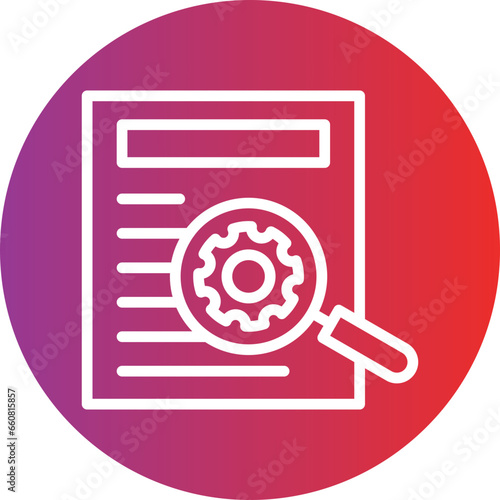 Vector Design Backer Report Icon Style