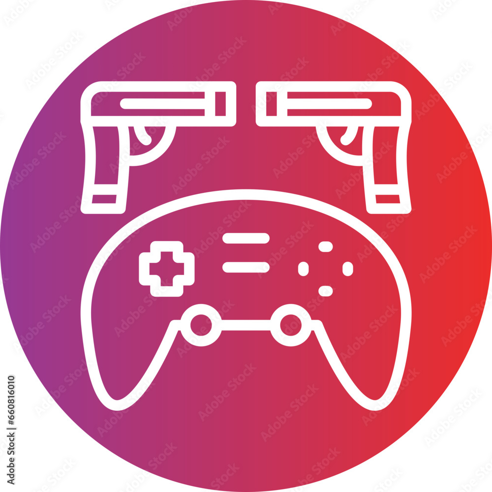Vector Design Action Game Icon Style Vector Design Action Game Icon Style