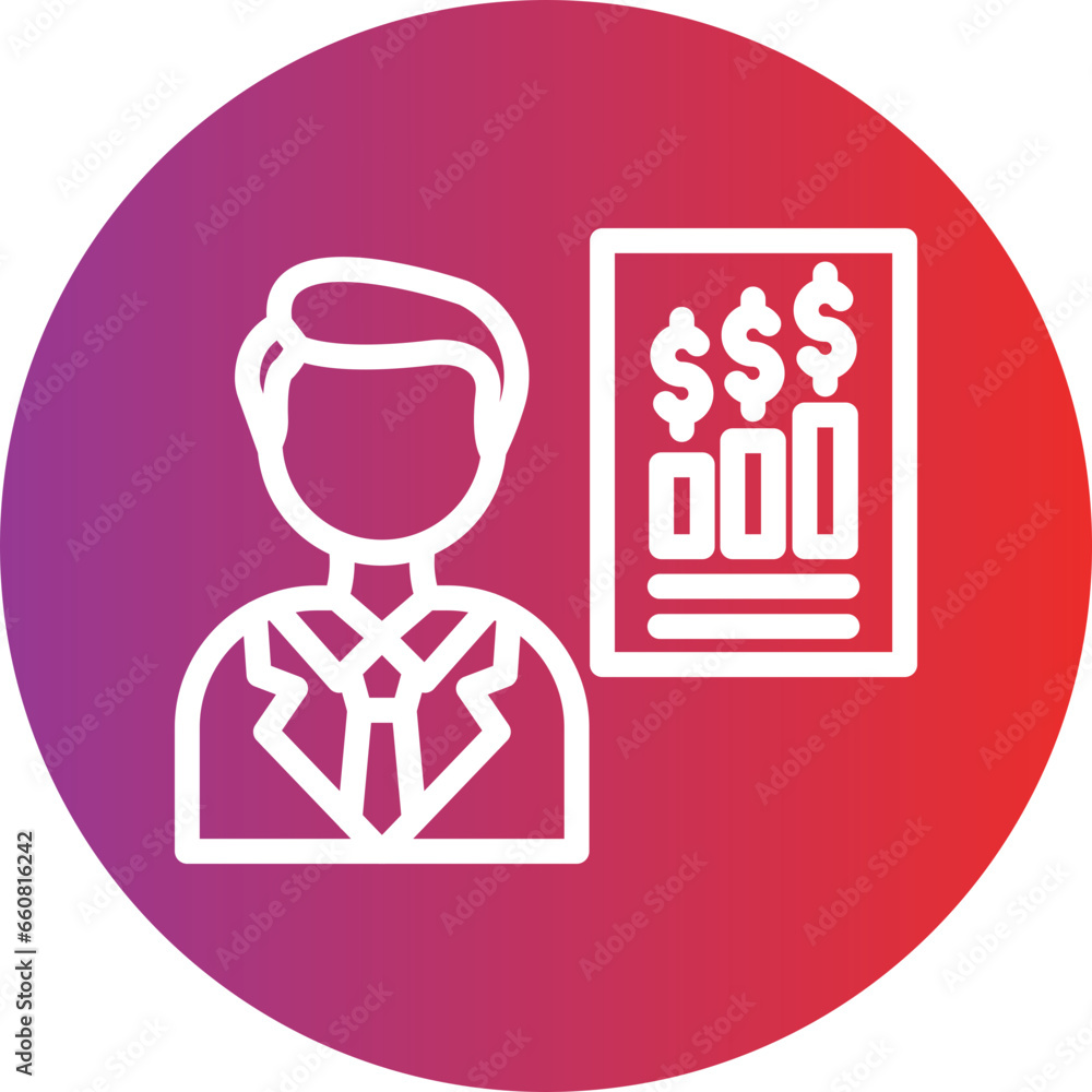 Vector Design Expert Male Icon Style