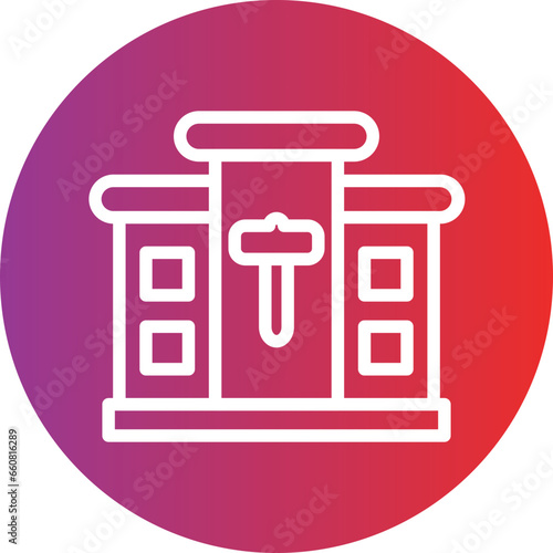 Vector Design Real Estate Auction Icon Style