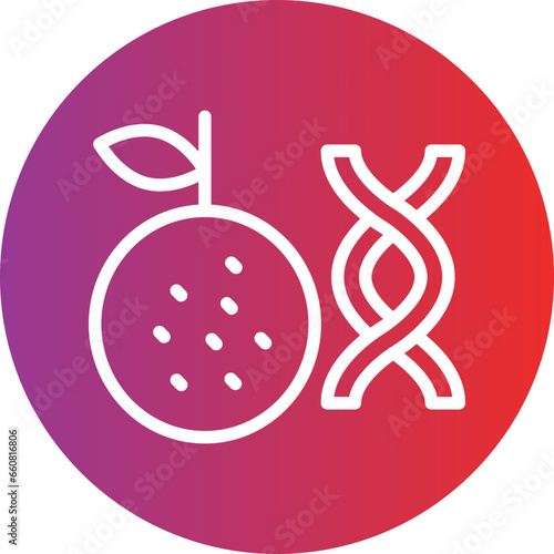 Vector Design Non Gmo Ingredients Icon Style