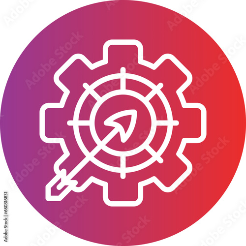 Vector Design Goals Management Icon Style
