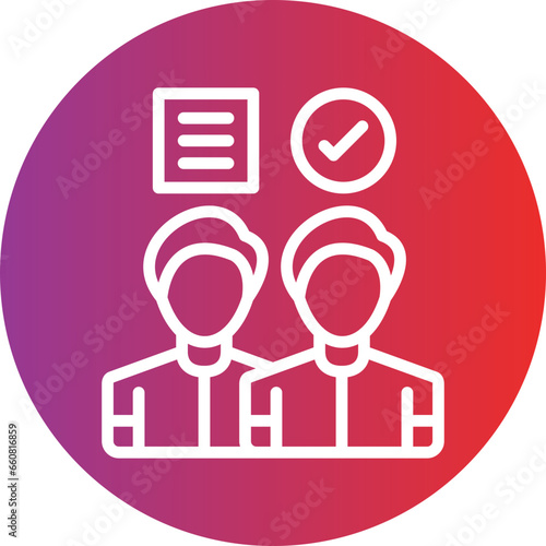 Vector Design Candidate Icon Style