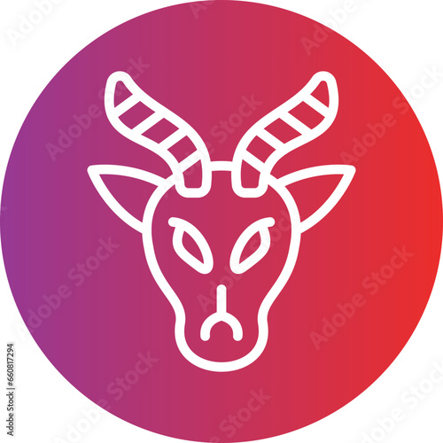 Vector Design Gazelle Icon Style