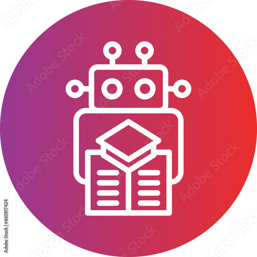 Vector Design Machine Learning Icon Style