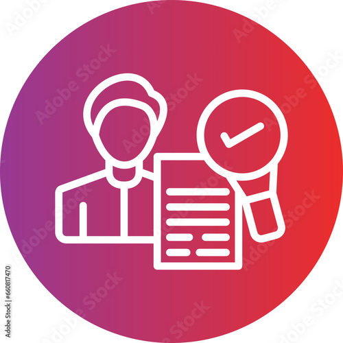 Vector Design Background Check Icon Style