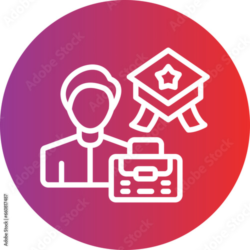 Vector Design Career Expert Icon Style