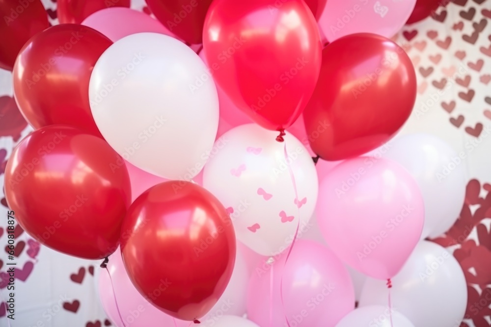 red, pink, and white balloons for valentines red, pink, and white balloons for valentines