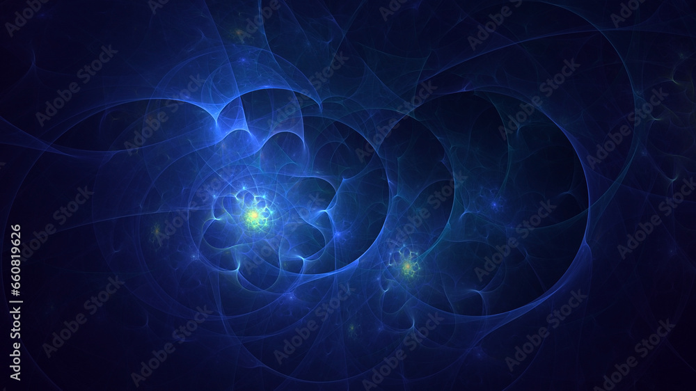 3D manual rendering abstract technology fractal background 3D manual rendering abstract technology fractal background